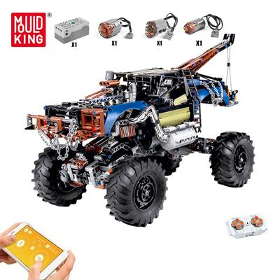 MOULD KING 18006 Технический пикап, модель автомобиля, приложение, моторизованный бунтарь, эвакуатор, строительные блоки, кирпичи, детские игрушки «сделай сам», подарки