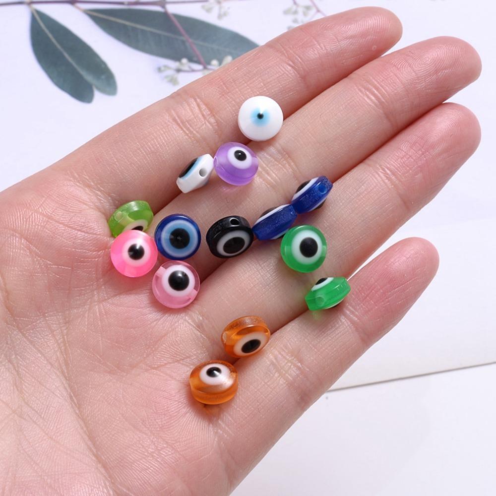 300pcs 8mm Evil Eye Beads Opaque Resin Eye Beads Beads & Bead Assortments Spacer Beads Necklaces