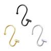 Set of 12 Practical Shower Curtain Rings Decorative Metal Hook with Hollow Sphere Designs for Bathroom Liners