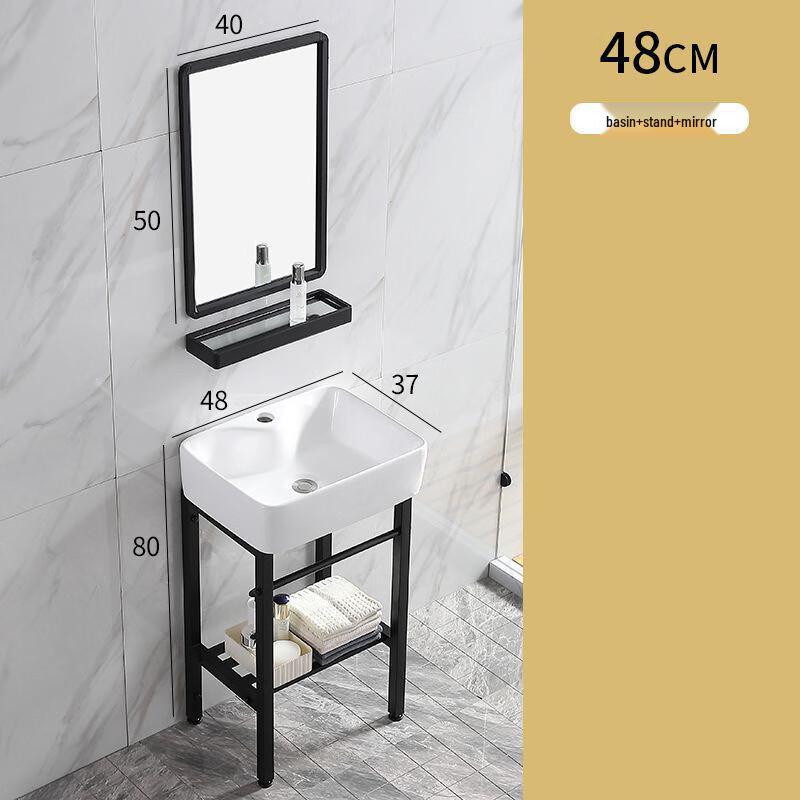 XONYSHI Ceramic Pedestal Wash Basin Set