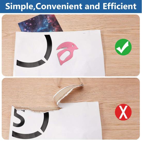 Пластиковый нож для вскрытия писем, нож для вскрытия почты с лезвием, портативный нож для вскрытия конвертов, инструмент для резки оберточной бумаги для офиса, дома, школьных принадлежностей