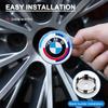 4 шт. 60 мм Колпачки на центр ступицы колеса автомобиля Крышка обода Эмблема Наклейки Для BMW 50TH E46 E39 E90 E60 E36 F30 F10 E34 E30 20 Автоаксессуары