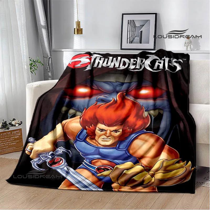 Мультяшные одеяла с принтом Thundercats Детское теплое одеяло t Одеяло с фланцем Домашнее дорожное одеяло постельное белье Подарок на день рождения