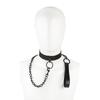 Necklace with Black Leash