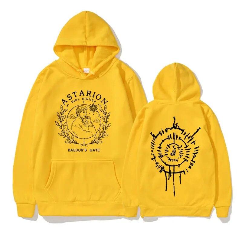Горячая 2023 пуловер Astarion с капюшоном унисекс, повседневные модные толстовки с длинными рукавами, унисекс, свободные флисовые толстовки большого размера, уличная одежда