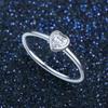 Tancise Classic 925 Sterling Silver  Zircon Ring Ladies Jewelry Wedding Promise Party Gift