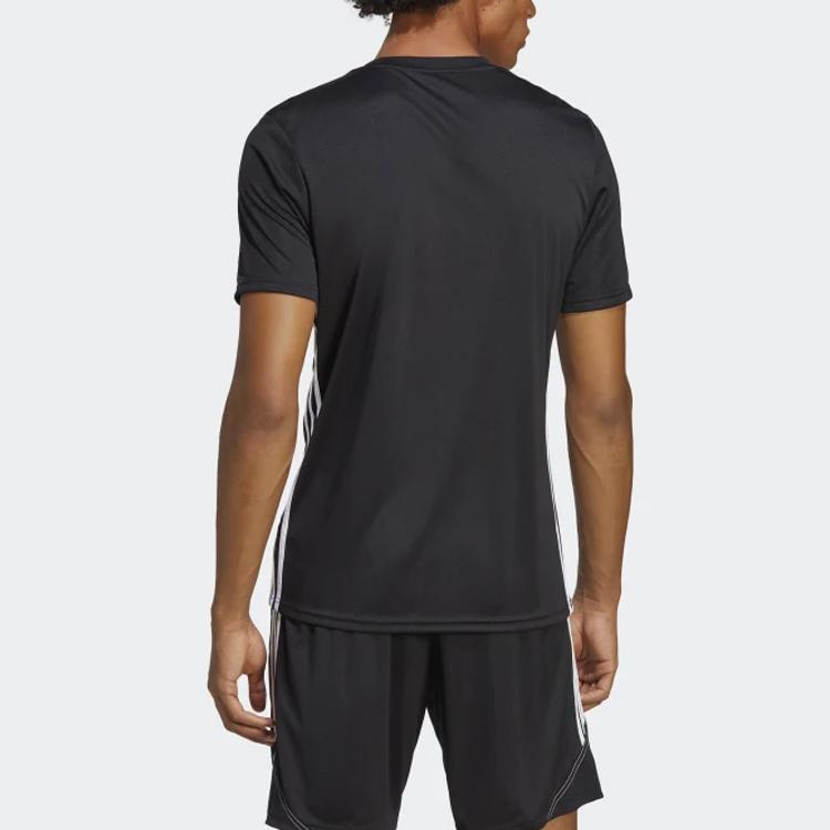 adidas Футболка Tabela 23 с логотипом в стиле колор-блок, круглым вырезом и короткими рукавами, мужские топы, черная H44529