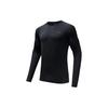 Футболка Running Series из однотонной ткани, быстросохнущая, влагоотводящая, дышащая, с длинным рукавом, реглан, мужская, черная 952415401-5