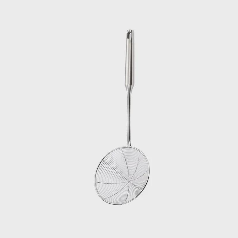 Дуршлаг для лапши из утолщенной нержавеющей стали с ручкой, предотвращающей ожоги
