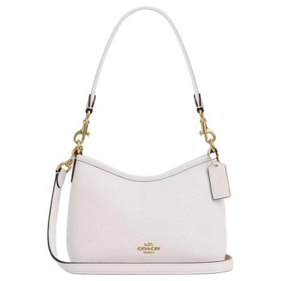 Лавровый 19 Логотип Молния Кожаный Crossbody Сумка через плечо Женская сумка Розовый CBH16-IMCHK