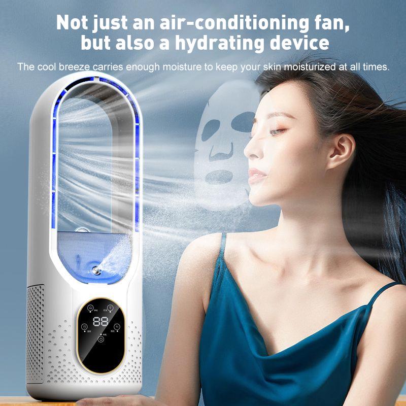 Leafless Mini Desktop USB Air Cooler & Humidifier Fan