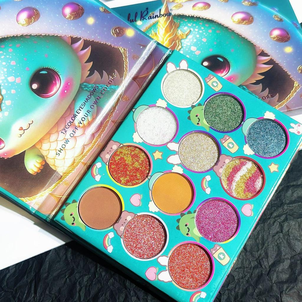 12-цветная палитра теней для век, легко наносимая и удобная, перламутровый матовый макияж теней для век для новичков