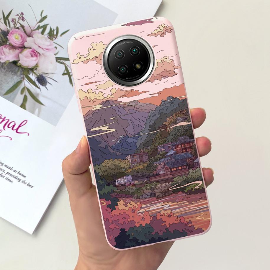 For Xiaomi Redmi Note 9T Note 9 5G Case Fashion Flower Shockproof Silicone Soft Matte Phone Cover For Xiomi Redmi Note 9T Fundas
