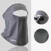 Facial Gini Summer Sports Cycling Scarves Mask Neck Protection Anti-uv UPF50+ Ice Silk Sunscreen Mask Face Veil with Eyeglass Hole Solid Color