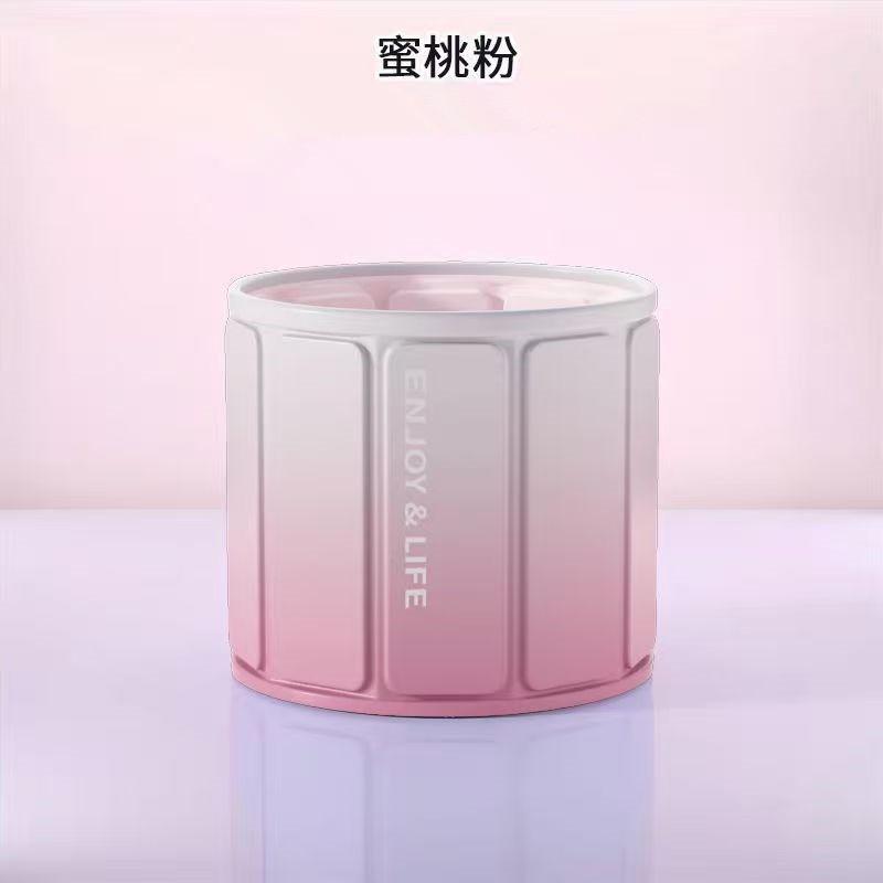 Household portable installation-free bath bucket Large multi-layer thickened padded thermal insulation folding bath bucket