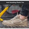 Summer Work Shoes for Men Breathable Safety Shoes Anti-puncture Steel Toe Cap Work Sneakers Working Shoes with Summer Protection