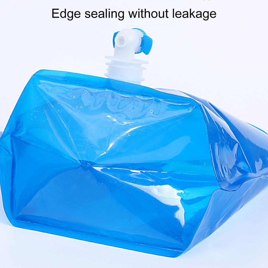 Складной мешок для воды 5 л/10 л, экологически чистый, многоразовый, портативный, стильный, легко наливаемый, складной резервуар для воды, товары для походов