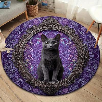 Круглый ковер Vortex Crossing Gate, Ковер для гостиной, спальни, дивана, игровой комнаты, Декор, Нескользящий коврик для пола