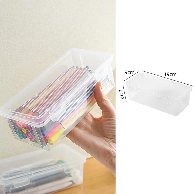 1 шт., пенал, коробка из полипропилена, прозрачный пенал, канцелярские принадлежности, школьный пенал, принадлежности для хранения карандашей