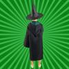 Harry Potter costume, carnival ball, glasses, wand, 134-140, disguise, cape, 134-140