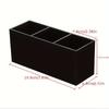 Desktop Makeup Brush Holder 3 Grids Cosmetics Storage Rack Eyebrow Pencil Makeup Brushes Organizer Holder Brush Pot