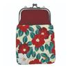Ripple Onishi Kenseihan Gamaguchi 2-Way Smartphone Shoulder Bag, Modern Camellia, Japanese Pattern, 