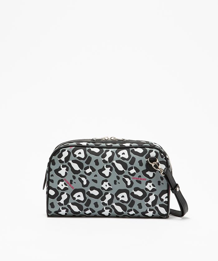 Клатч Hunting World Tradition с леопардовым принтом, серый