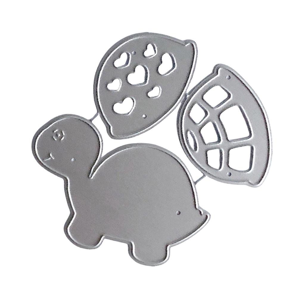 Черепахи Металлические штампы Углеродистая сталь Черепаха Вырубные штампы Тиснение Трафареты для поздравительных открыток Скрапбукинг Украшения