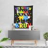 Aertemisi Six Seven Bruh 67 Autism Puzzle Tapestry Wall Hanging Art for Bedroom Living Room Decor Party Backdrop