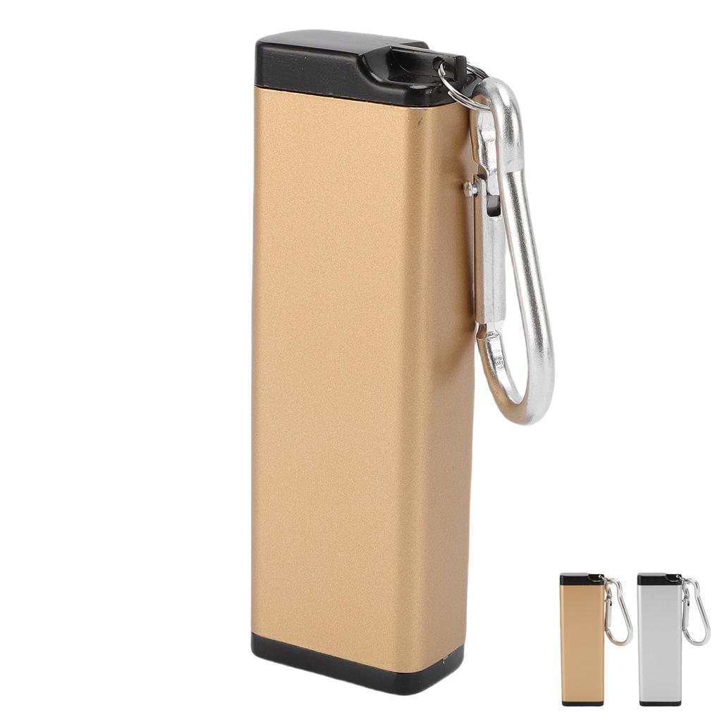 Metal Storage Tube Bottle Keychain Airtight Container Aluminum Alooy Water Proof for Outdoor Camping