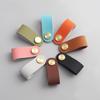 Nordic Soft Leather Anti-Collision Handle for Children's Room - Brass Door, Wardrobe, and Drawer