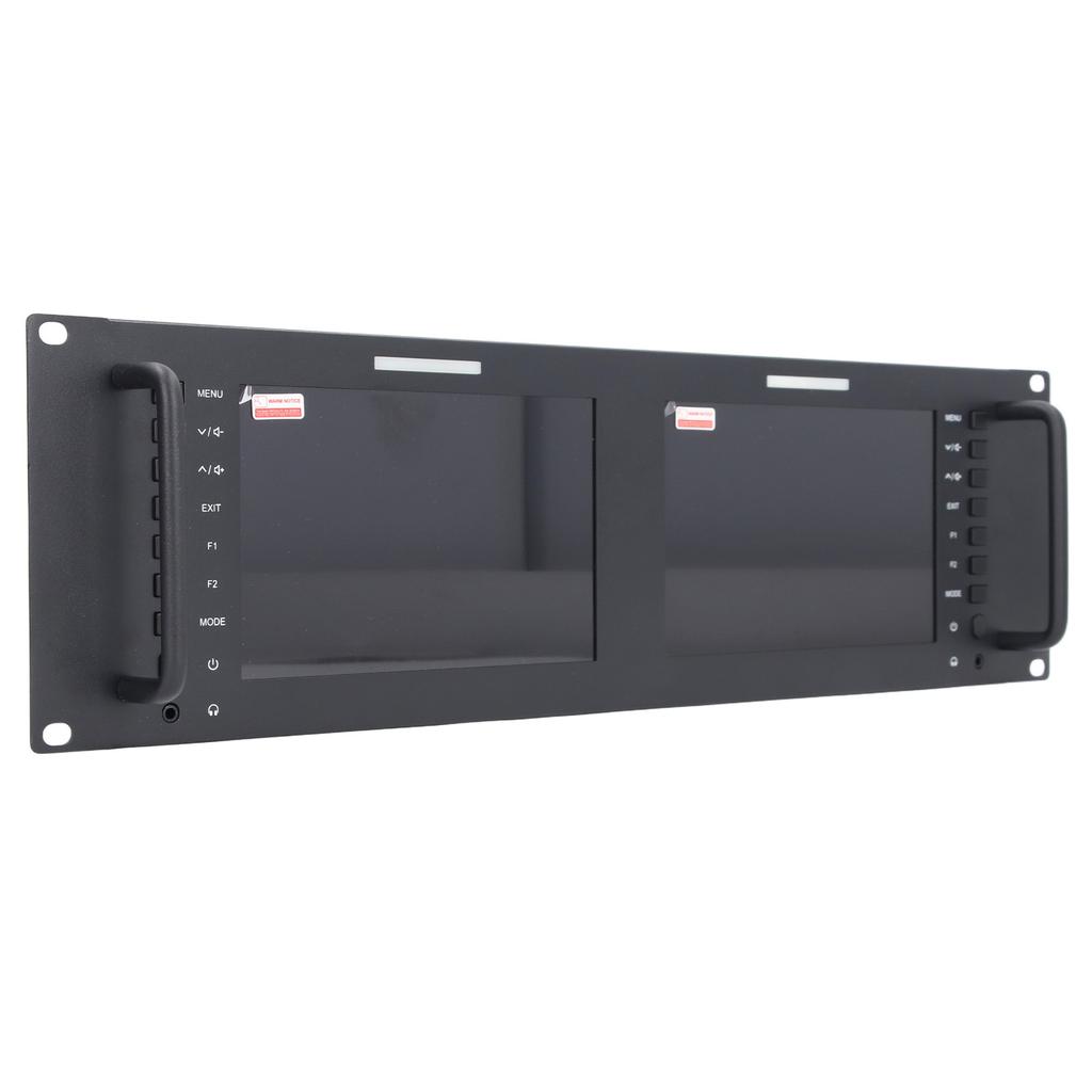 D71 PLUS Двойной 7-дюймовый 3RU вещательный стоечный дисплей IPS 1920x1200 Full HD сенсорный экран 3G SDI 4K