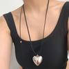 Подарок Подвеска Большое Сердце Металл Женщины Y2k Ожерелье Девушка Чокер Ожерелье в Корейском Стиле Модная Бижутерия