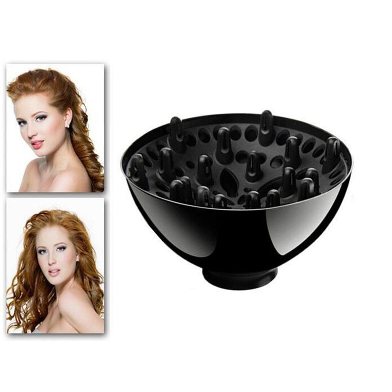 Черный фен-диффузор, парикмахерский инструмент, чехол для фена диаметром 4,3-4,5 см, естественно волнистые вьющиеся аксессуары для фена