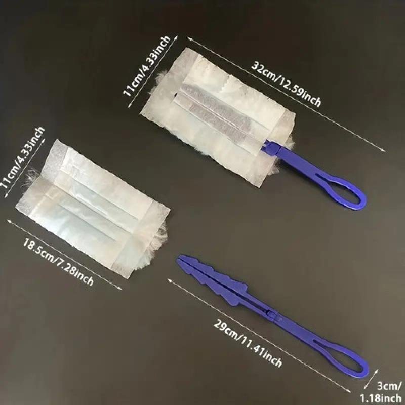 10~40 шт. сменные головки тряпки из микрофибры одноразовые короткие тряпки для уборки домашнего офиса жалюзи инструмент для очистки поверхности от пыли