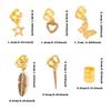 26pcs Dread Locks Hollow Out Hair Ring Hair Braiding Hair Braid Tubes Dreadlocks Beads  Decor