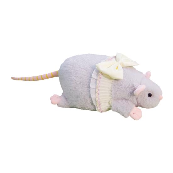 Плюшевая игрушка мышь, мягкая набивная игрушка, милая кукла-крыса с кружевной юбкой, украшенная бантом, декоративная плюшевая мышь для детской спальни, украшение стола, подарок