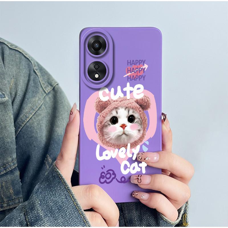 Чехол для телефона OPPO A78 4G CPH2565 Мягкий силикон Милый панда Цветок Мальчики Девочки Расписная оболочка Funda Защитный корпус Coque