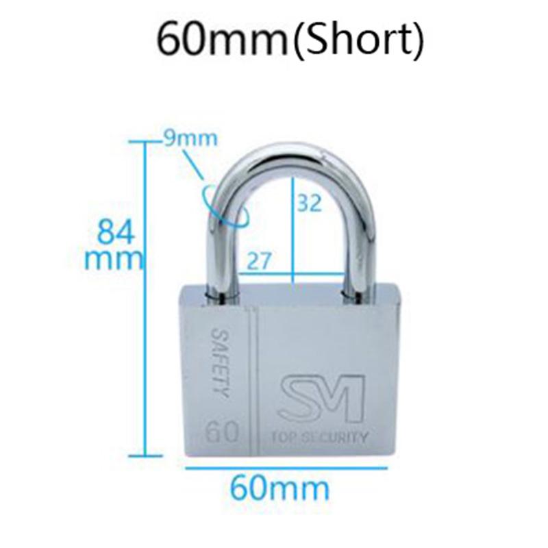 Stainless Steel Padlock Cabinet Outdoor Lock Durable Use Heavy Duty High Security Solid Door Gate Box Safety