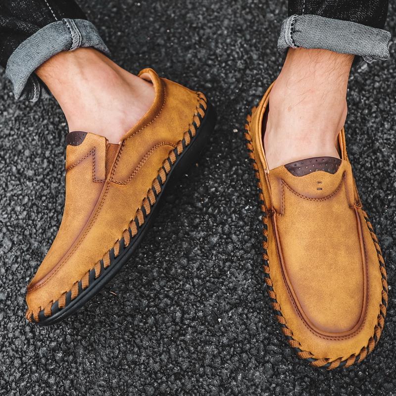 Размер 38–48. Мужские мокасины. Мужская обувь. Мужская повседневная обувь. Кожаная обувь ручной работы. Мужские лоферы.
