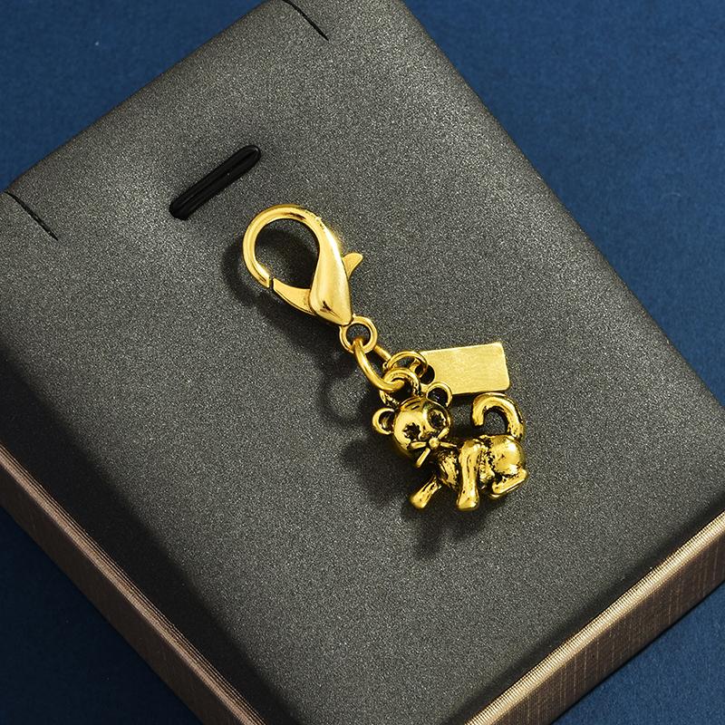 Exquisite Cherry Butterfly Keychains For Women Bag Pendant Car Keyring Creative Backpack Decoration Accessories Gifts