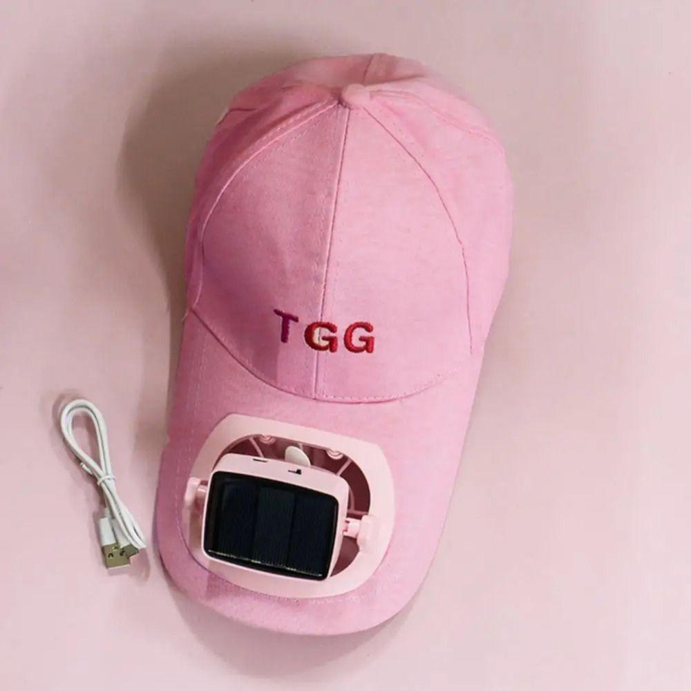 С Вентилятором Охлаждения Бейсболка Вентилятор Зарядка от Солнца Защита от Солнца Кепка Повседневная Шляпа от Солнца с Вентилятором На Открытом Воздухе