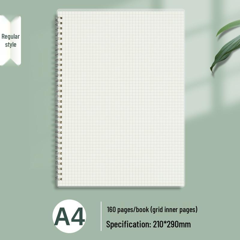 Spiral Bound A5/B5 Notebook: Lined, Grid, & Blank Pages, Ideal for Students and Planning