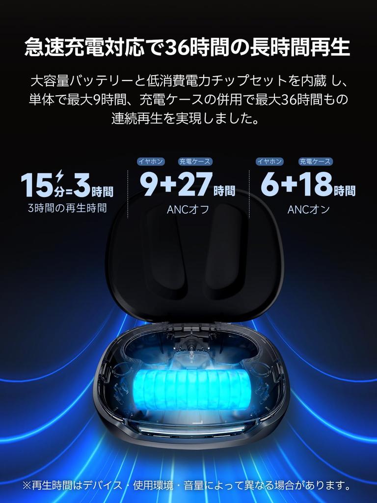 VGP2025 Gold AwardEDIFIER NeoBuds Pro 3 Bluetooth Noise-Canceling Earbuds - Hi-Res Audio - -50dB ANC - 36-Hour Battery Life - Black