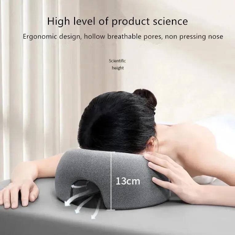 Ergonomics Lying Down Pillow Memory Foam Breathable Head Rest Support  Memory Foam Breathable Head Rest Support Pillow
