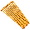 10pcs 16cm Heavy Duty Aluminum Camp Awning Canopy Tent Rock Stakes Pegs Nails (Gold)
