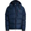 Polo FW24 Zipper Hooded Embroidered Long Sleeve Down Jacket Men Jacket Dark-Blue MNPOOTW16021340-410