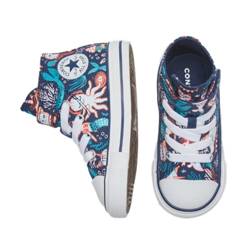 Converse Кеды Chuck Taylor All Star Underwater Party High Top для малышей Синие для младенцев и малышей