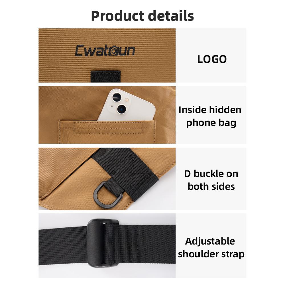 Cwatcun D104 Нагрудная сумка-жилет для камеры Водонепроницаемая для корпуса DSLR-камеры и объектива