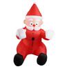 Современный Надувной Рождественский Санта Клаус, Лезет по Стене, Гигантское Украшение, Водонепроницаемый Полиэстер для Сада, Газона